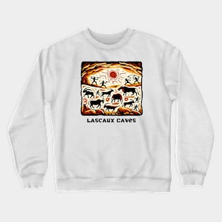 Lascaux Cave Paintings Crewneck Sweatshirt